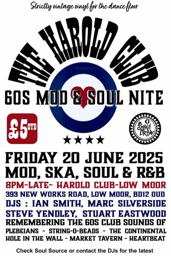 1960s Mod Night at The Harold Club