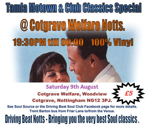 Tamla Motown and Club Classics night - Notts