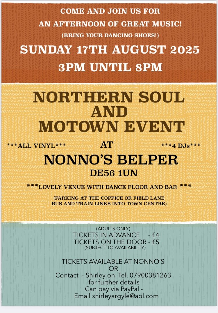 Nonnos Belper Northern Soul And Motown