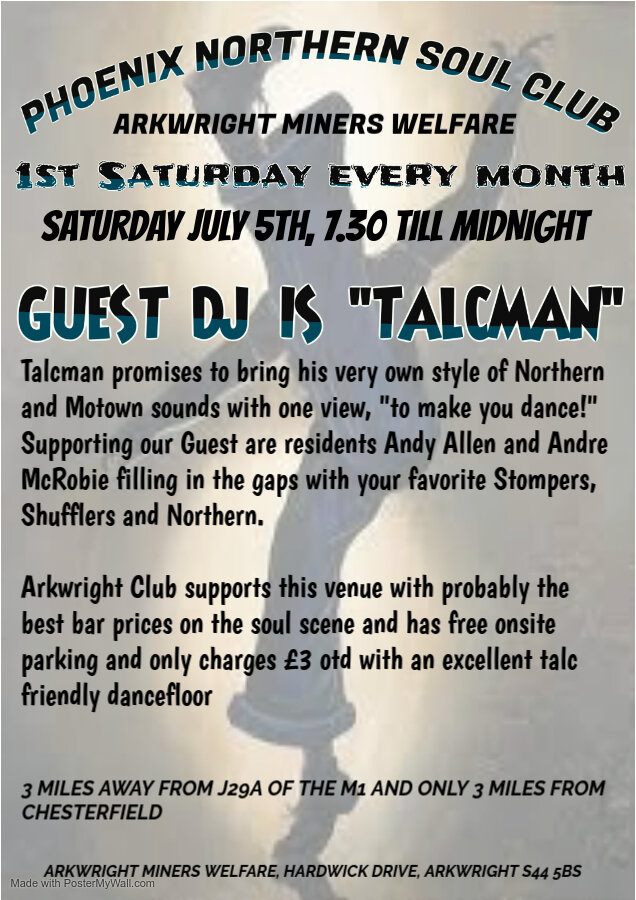The Phoenix Northern Soul Club At Arkwright Social Club