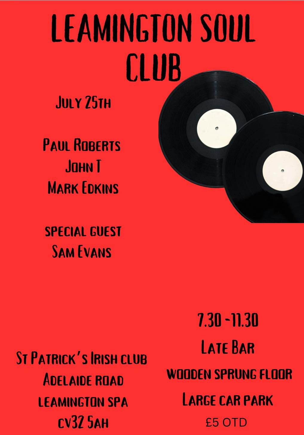 Leamington Soul Club Night