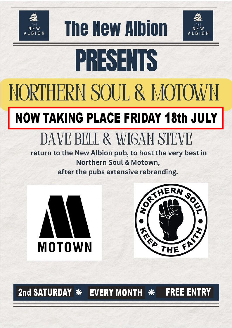 The New Albion Widnes Monthly Northern Soul And Motown Night