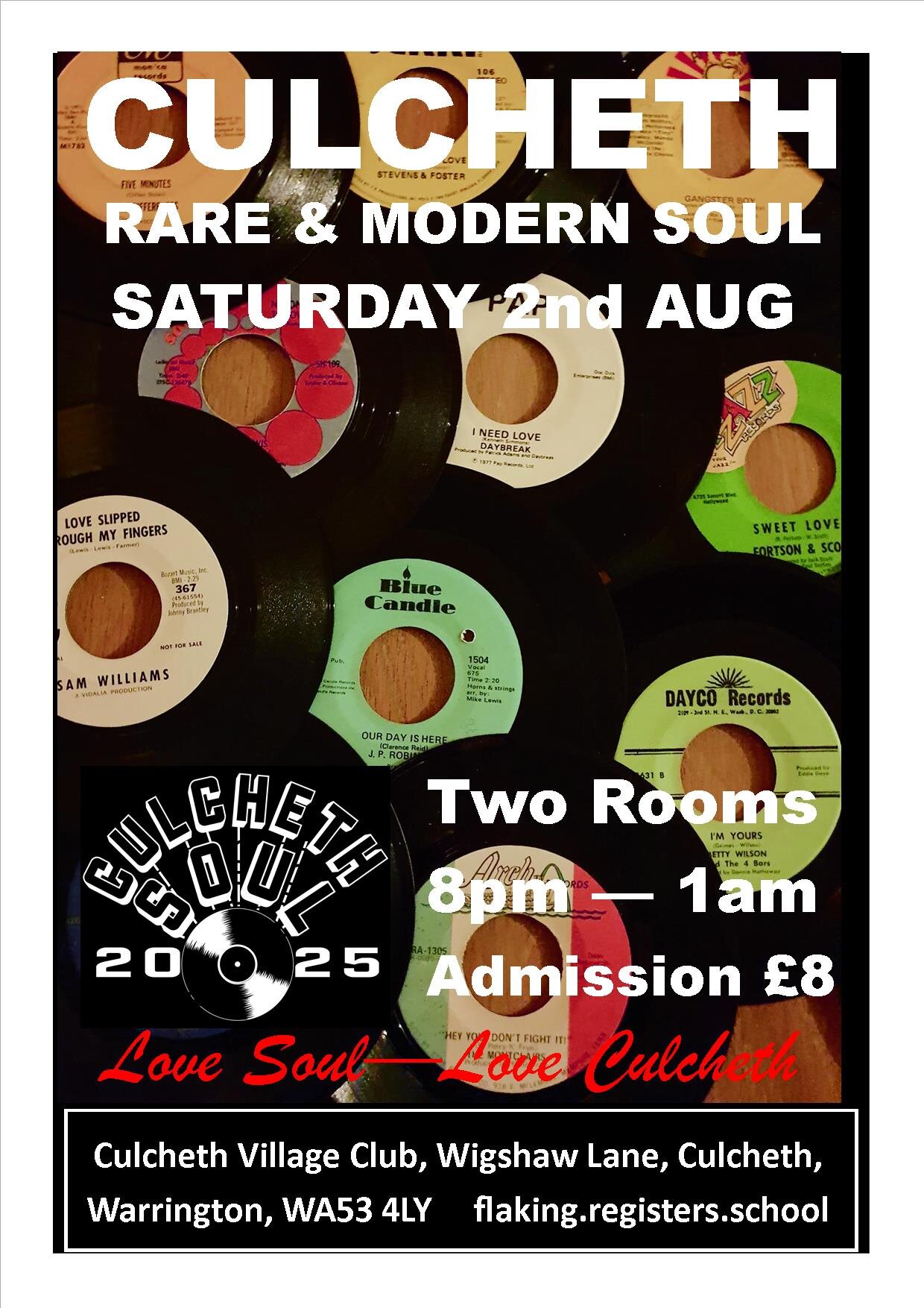 Culcheth Two Room Soul Night Aug 2nd