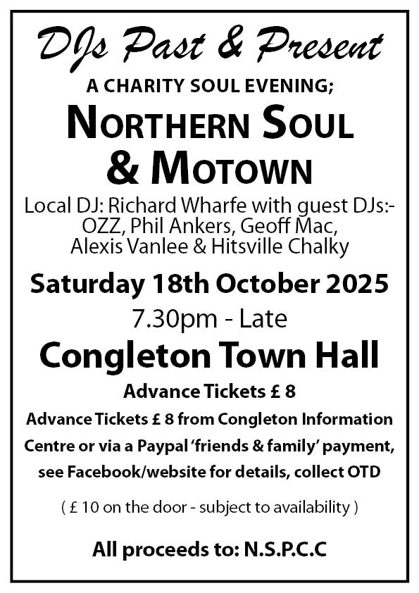 Northern Soul  Motown Charity Night  Congleton