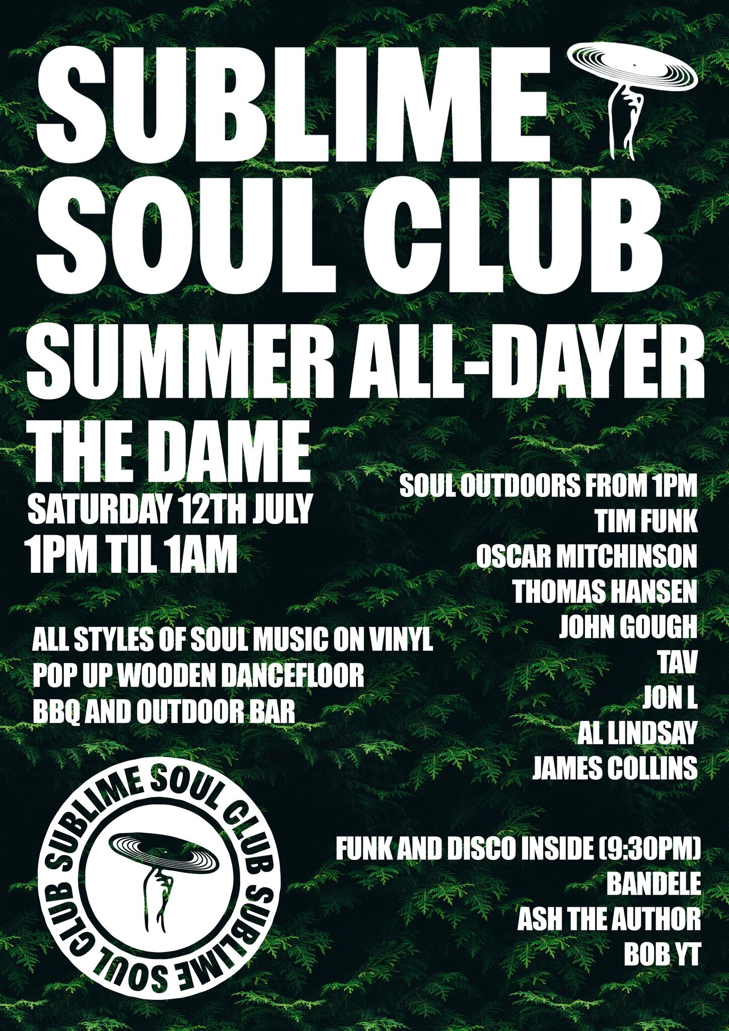 Sublime Soul Club  Summer Alldayer