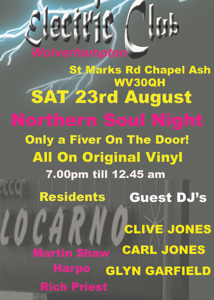Electric Club Northern Soul 60s And 70s