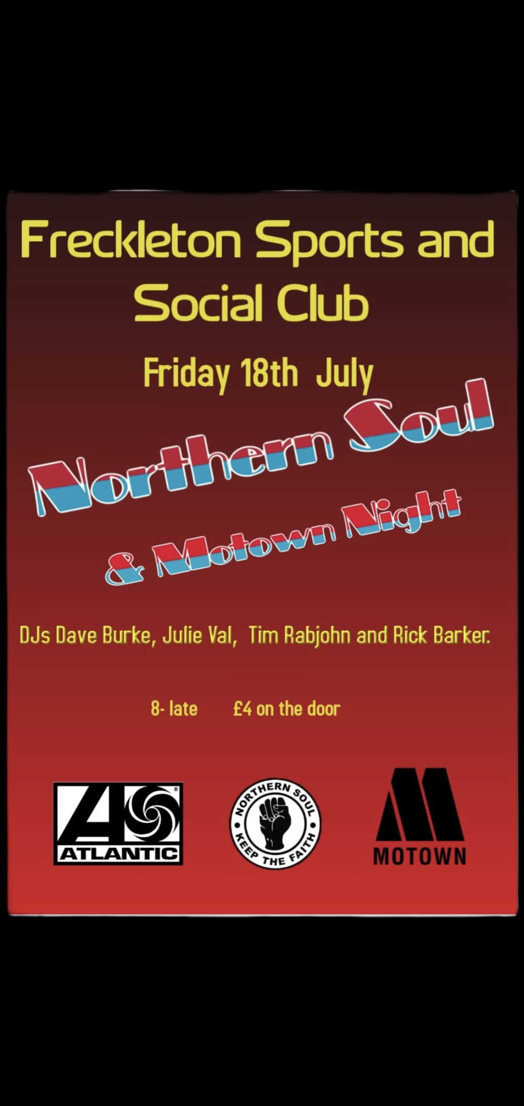Freckleton Northern Soul Night