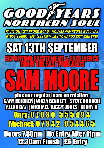 Goodyears Soul Club  Sam Moore