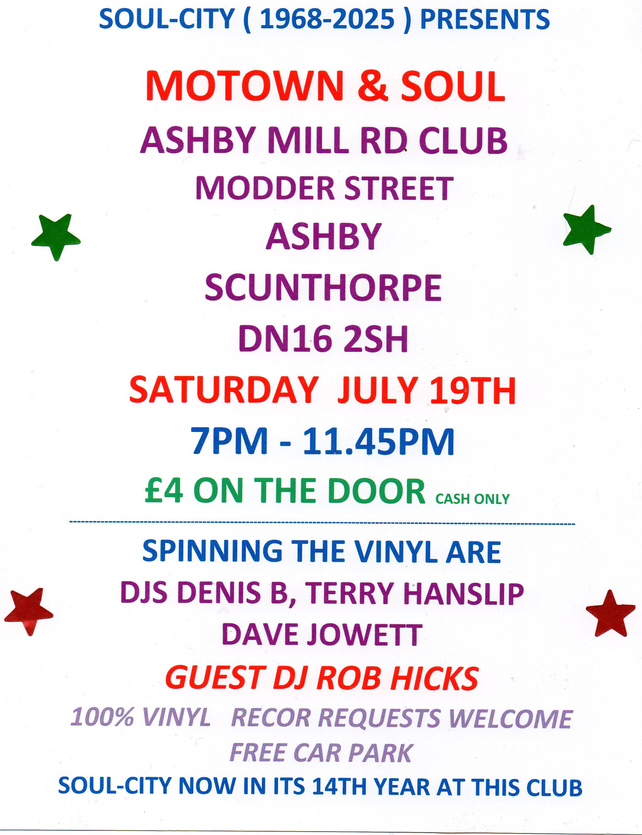 Scunthorpe Ashby Mill Road Club With Soulcity