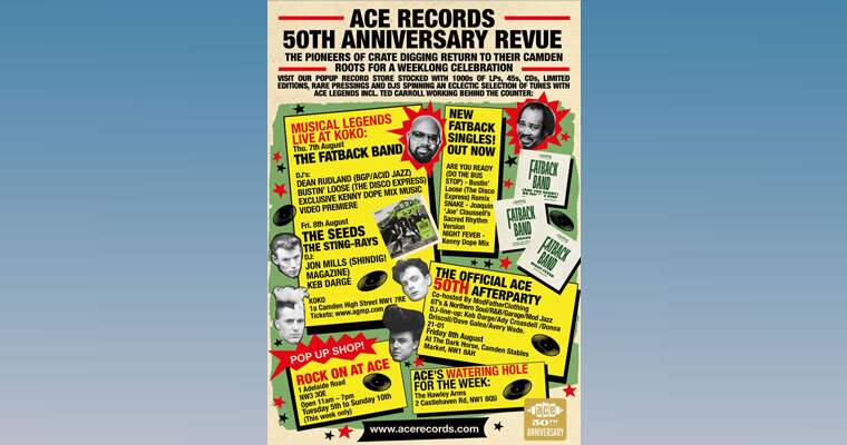 cover for Ace Records - 50th Anniversary Week
