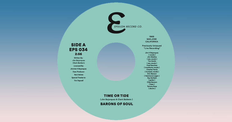 cover for New 45:  Barons Of Soul - Previously Unissued​ Time or Tide - I Loved And I Lost - Pre-Order Now