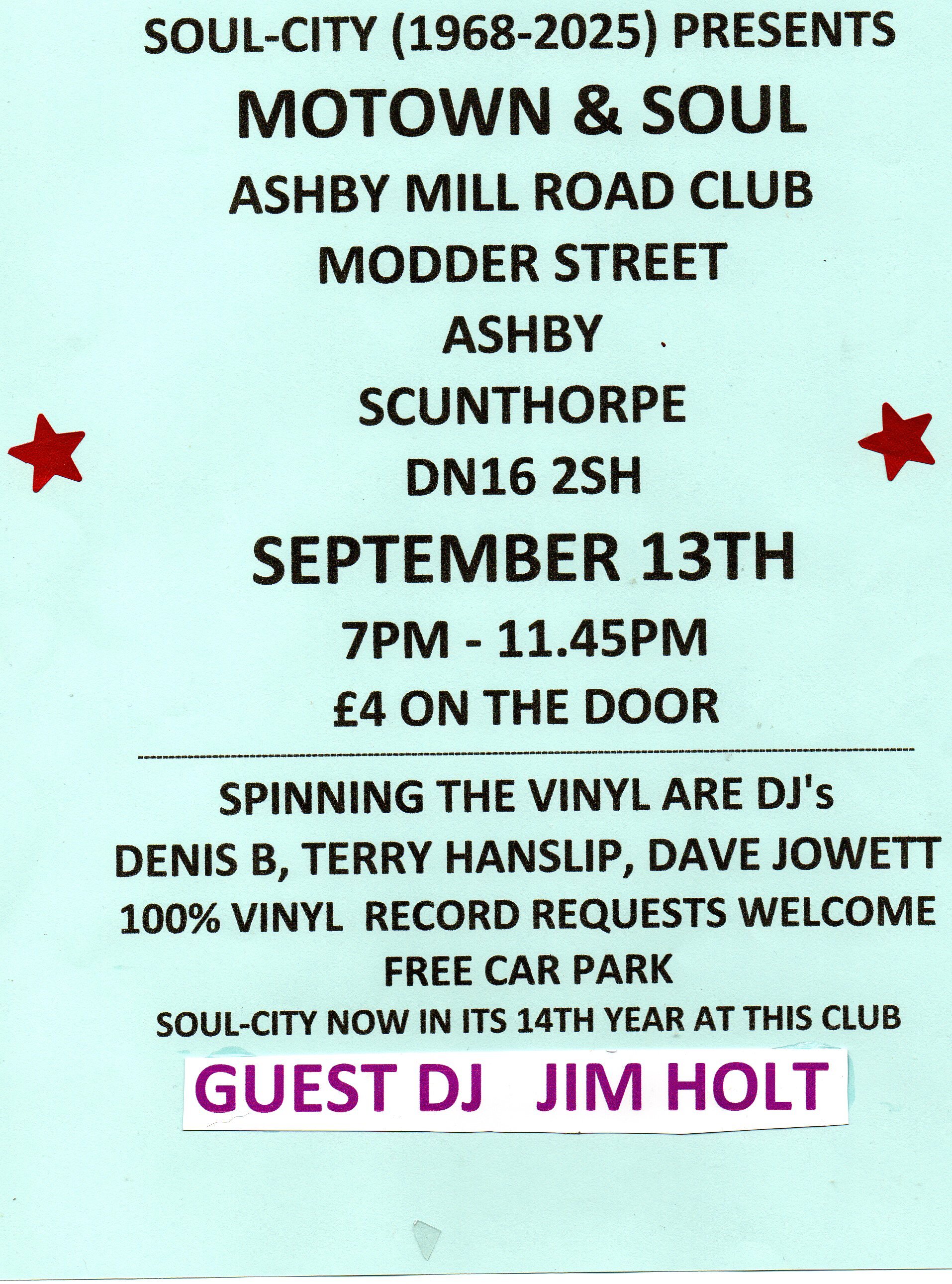 Scunthorpe Ashby Mill Road Club With Soulcity