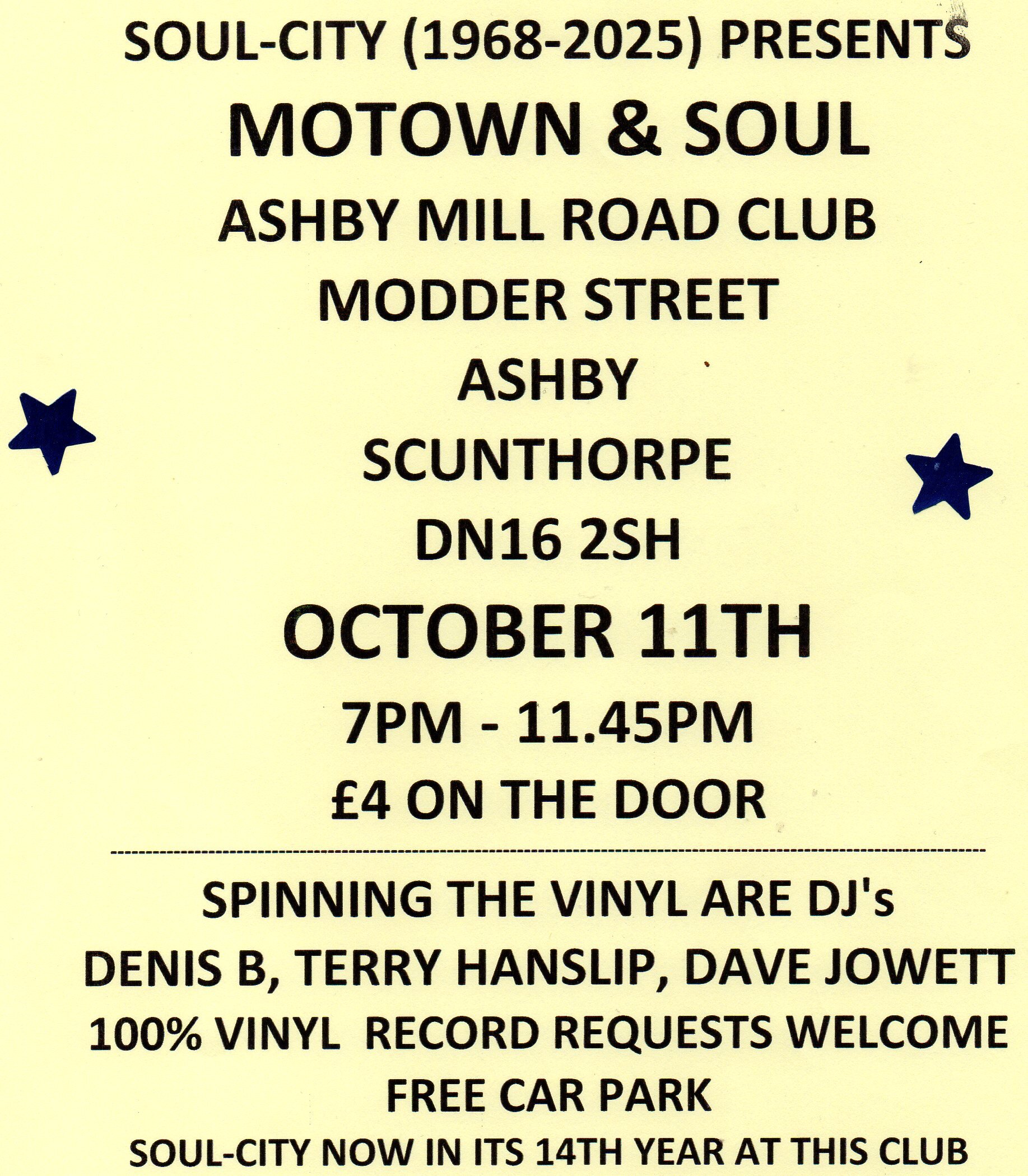 Scunthorpe Ashby Mill Road Club With Soulcity