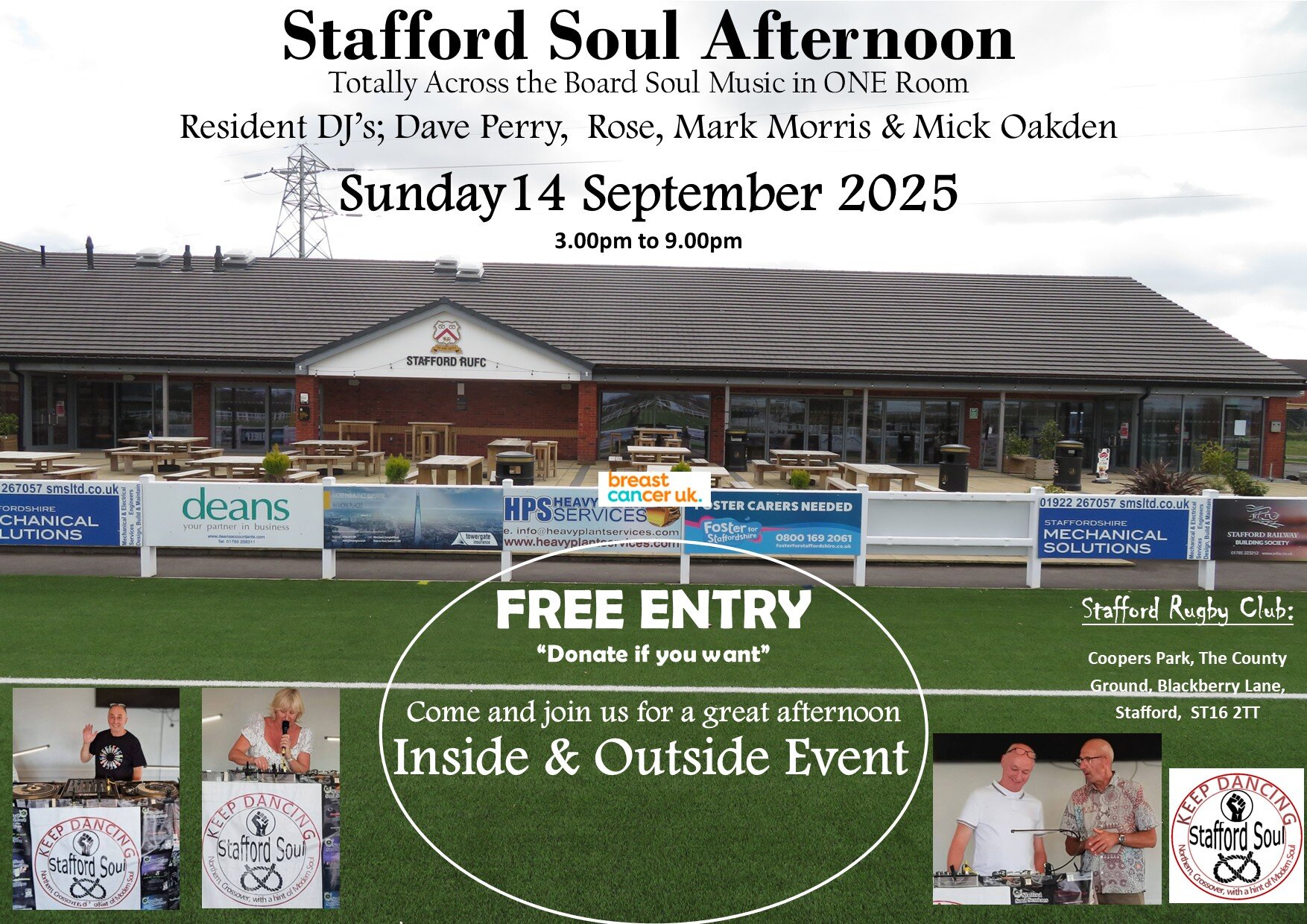 Stafford Soul  The Rugby Club   Inside  Outside Event
