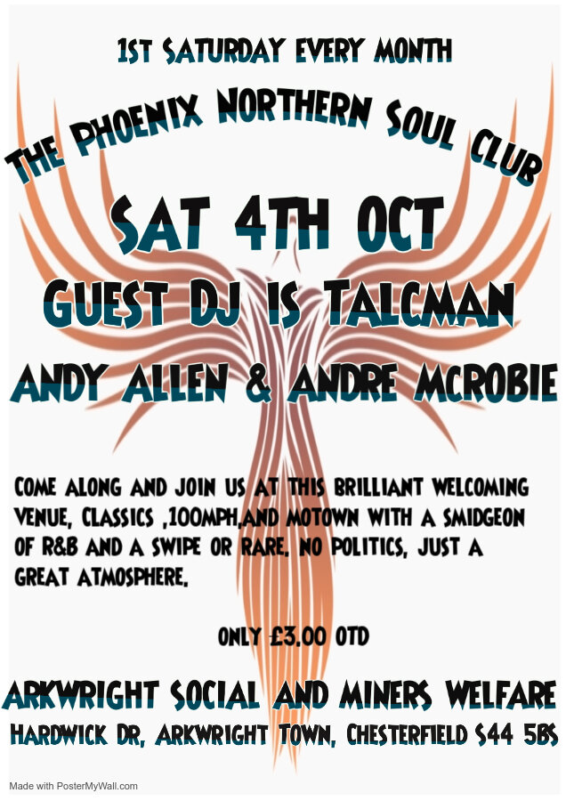 The Phoenix Northern Soul Club At Arkwright Social Club
