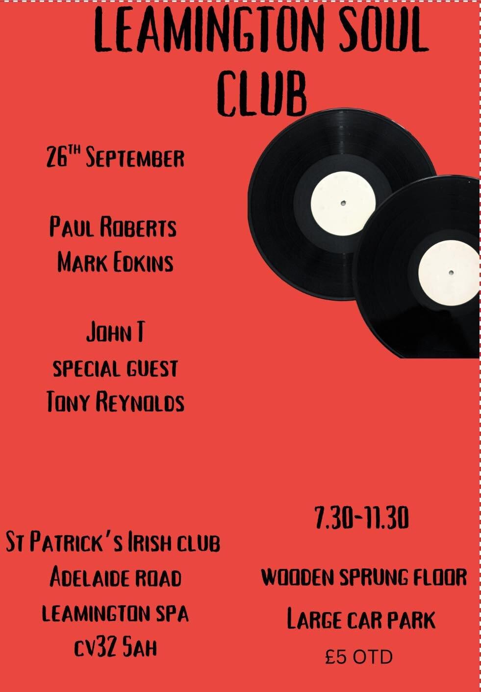 Leamington Soul Club Night