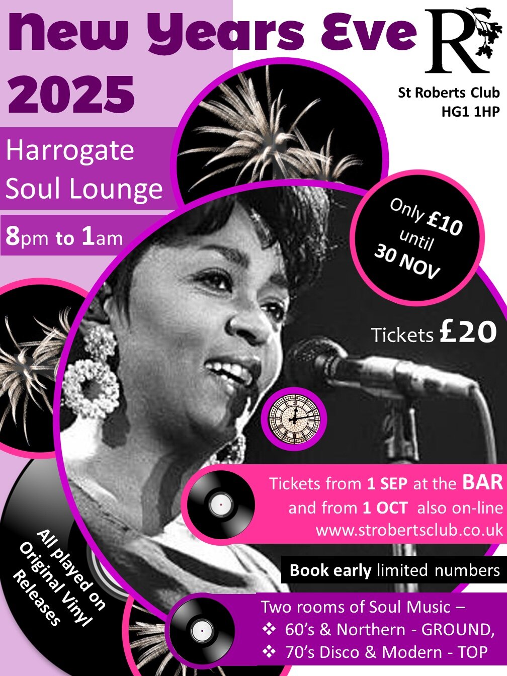 The Harrogate Soul Lounge  2 Room Nye Party