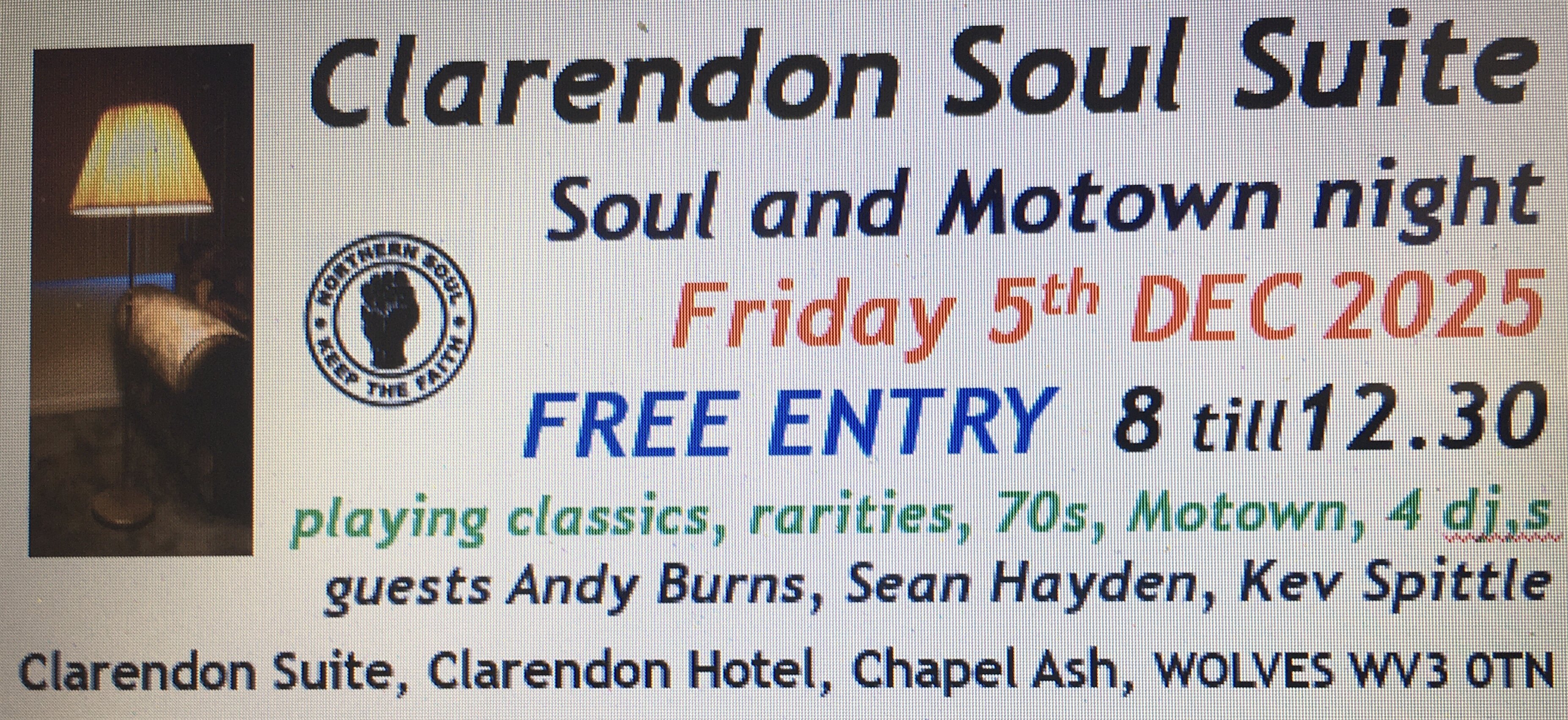 Clarendon Soul Suite Wolverhampton