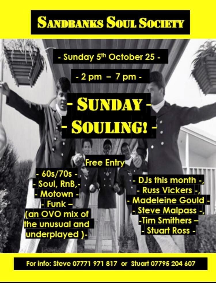 Sandbanks Soul Society Sunday Soulcial