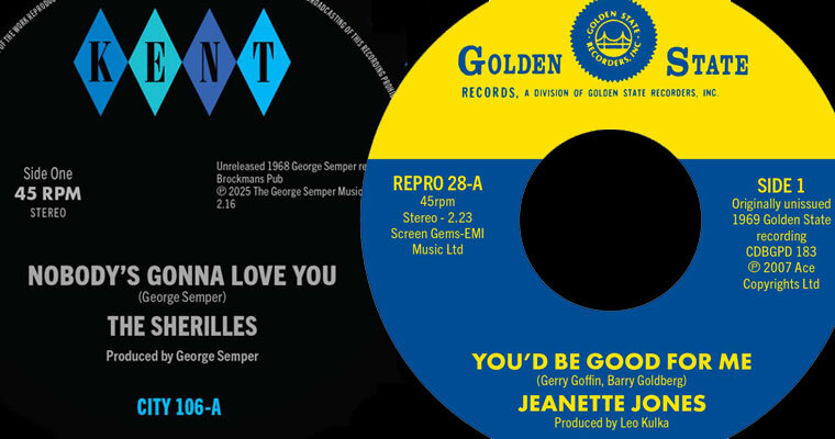 New 45s - 5 Via Kent - New Select City and Repro Singles