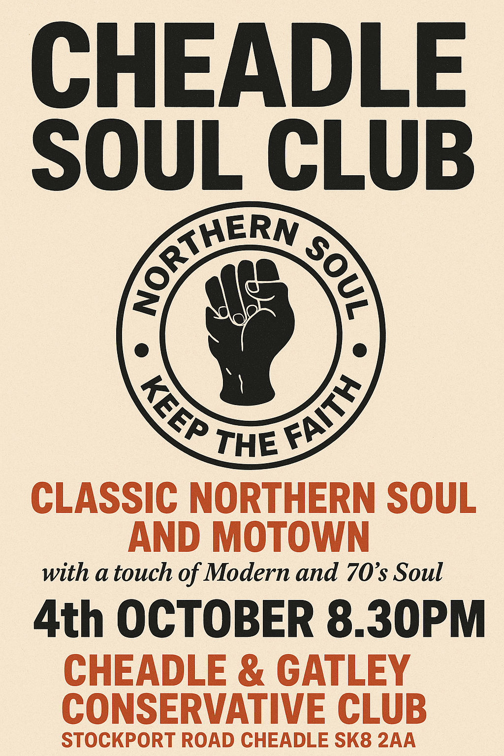 Cheadle Soul  Out On The Floor  Cheadle Con Club