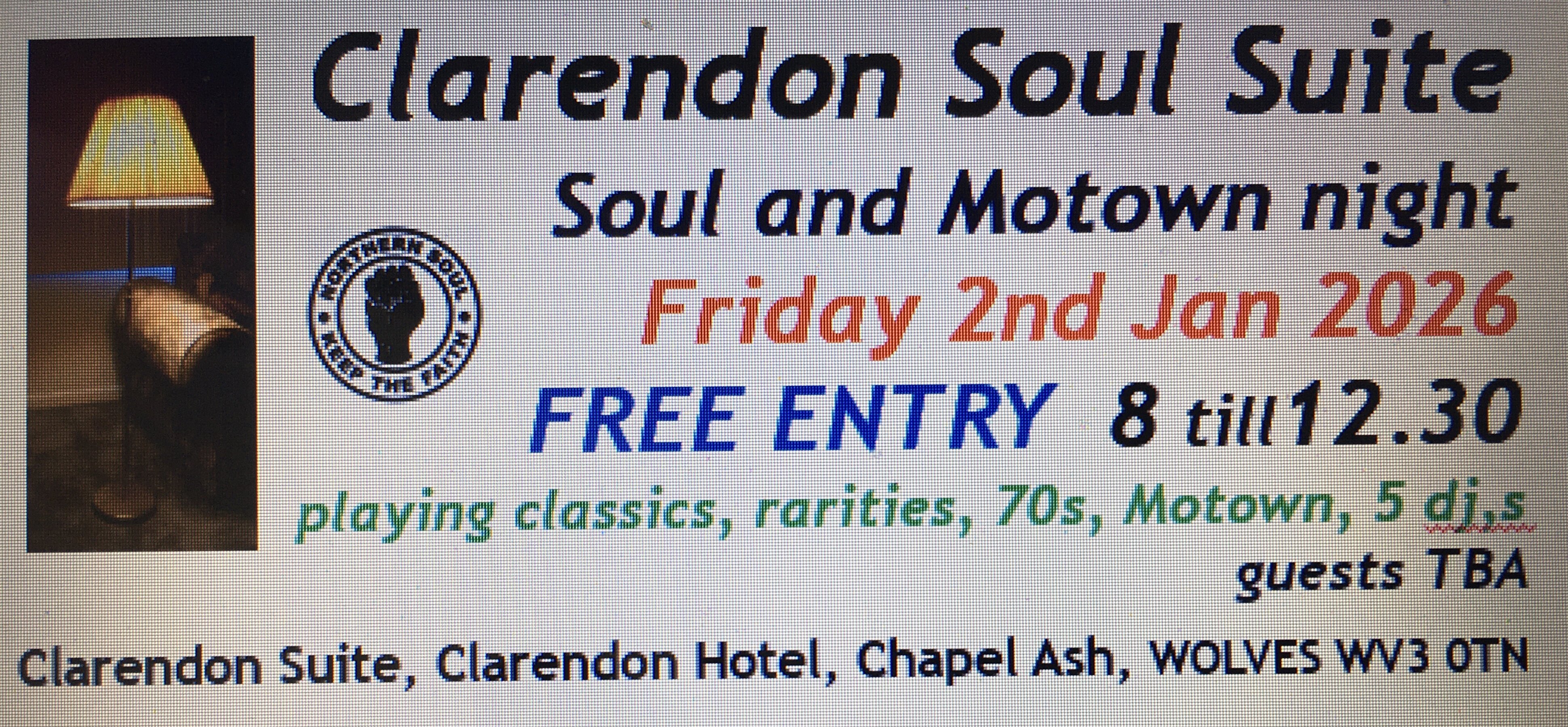 Clarendon Soul Suite Wolverhampton