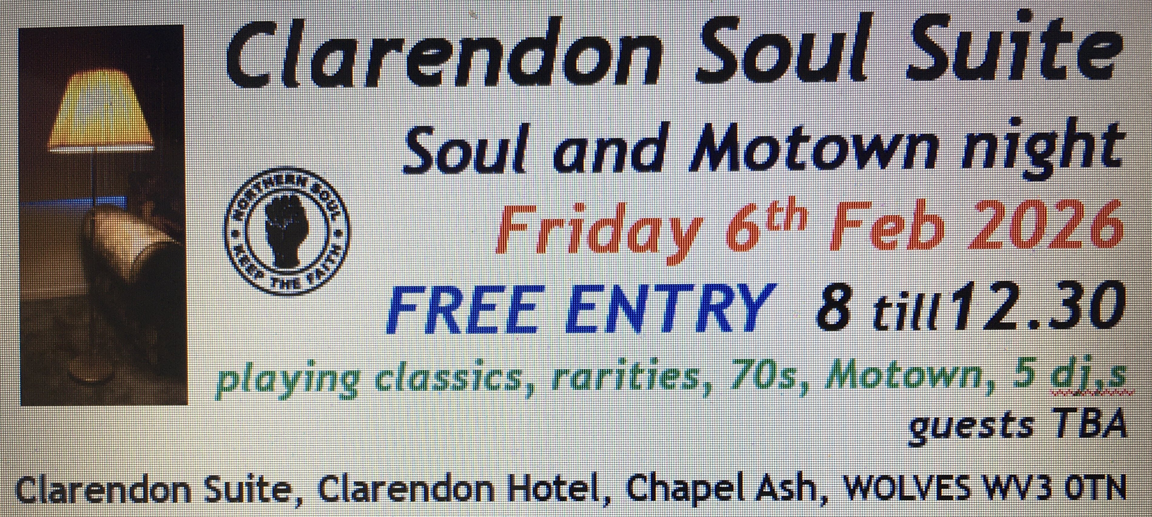 Clarendon Soul Suite Wolverhampton