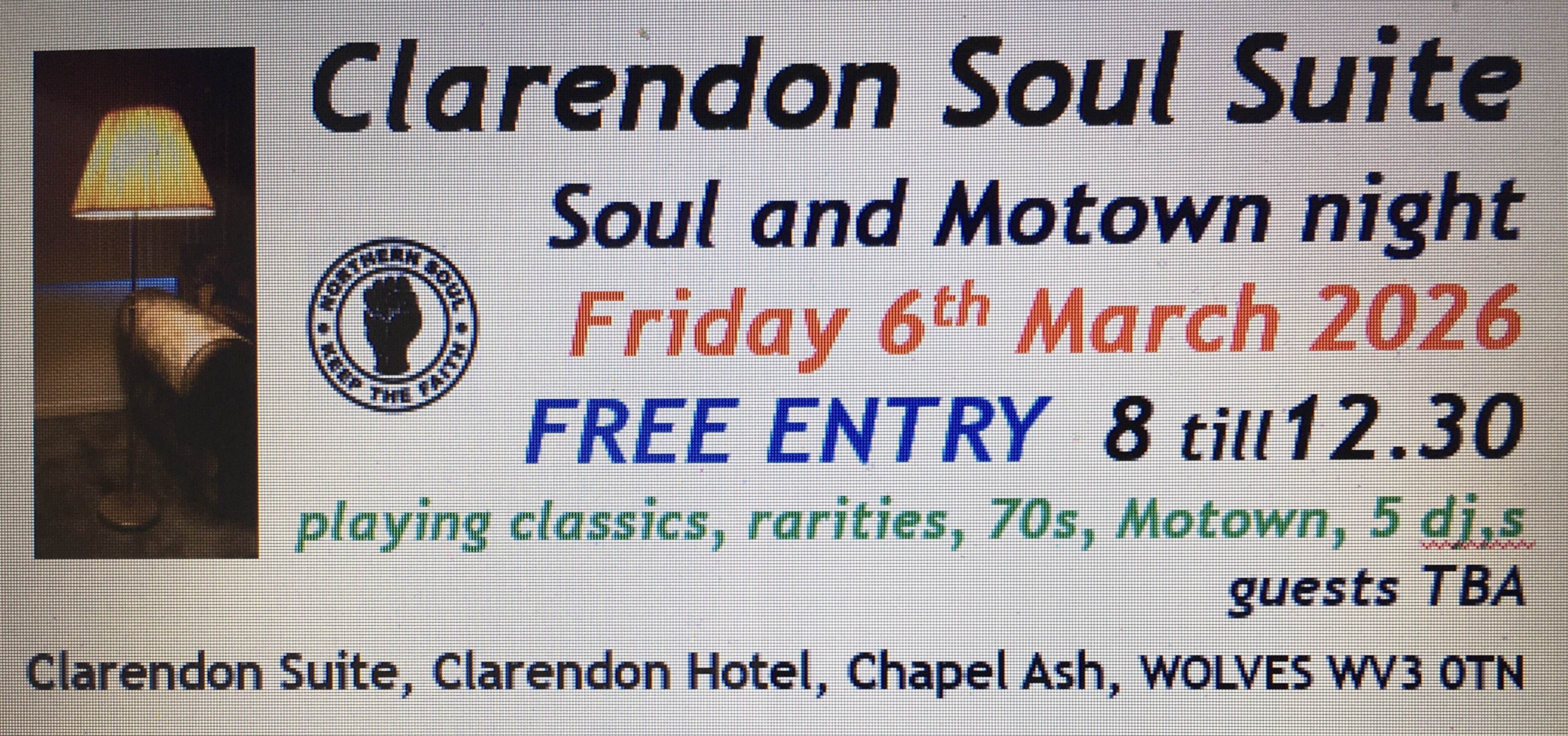 Clarendon Soul Suite Wolverhampton