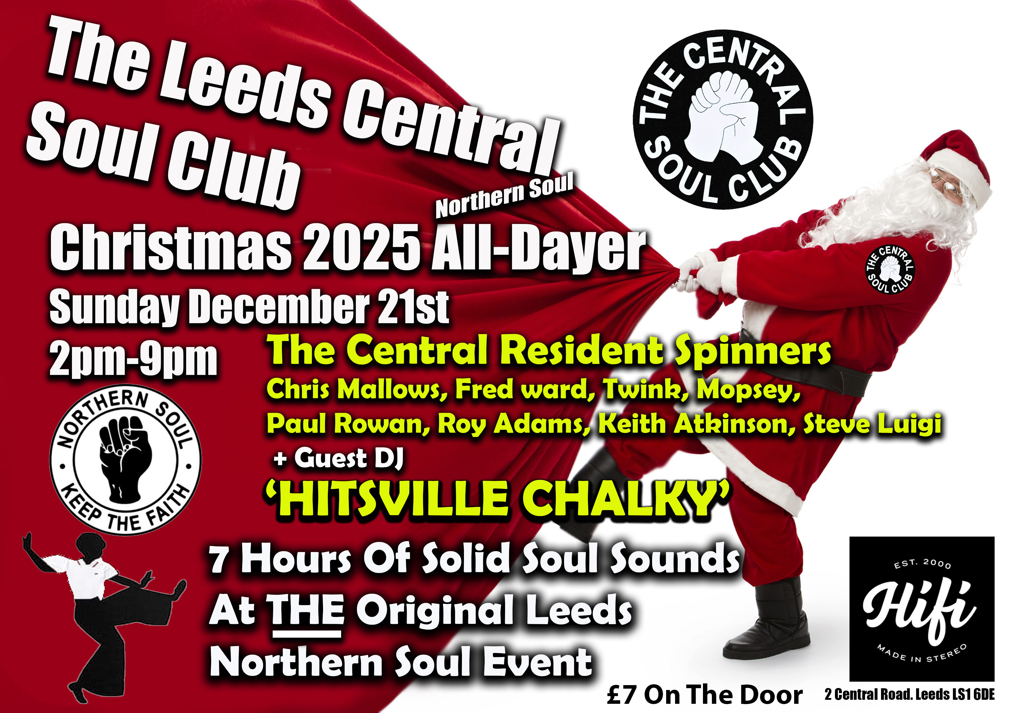 The Leeds Central Soul Club Christmas Alldayer 2025