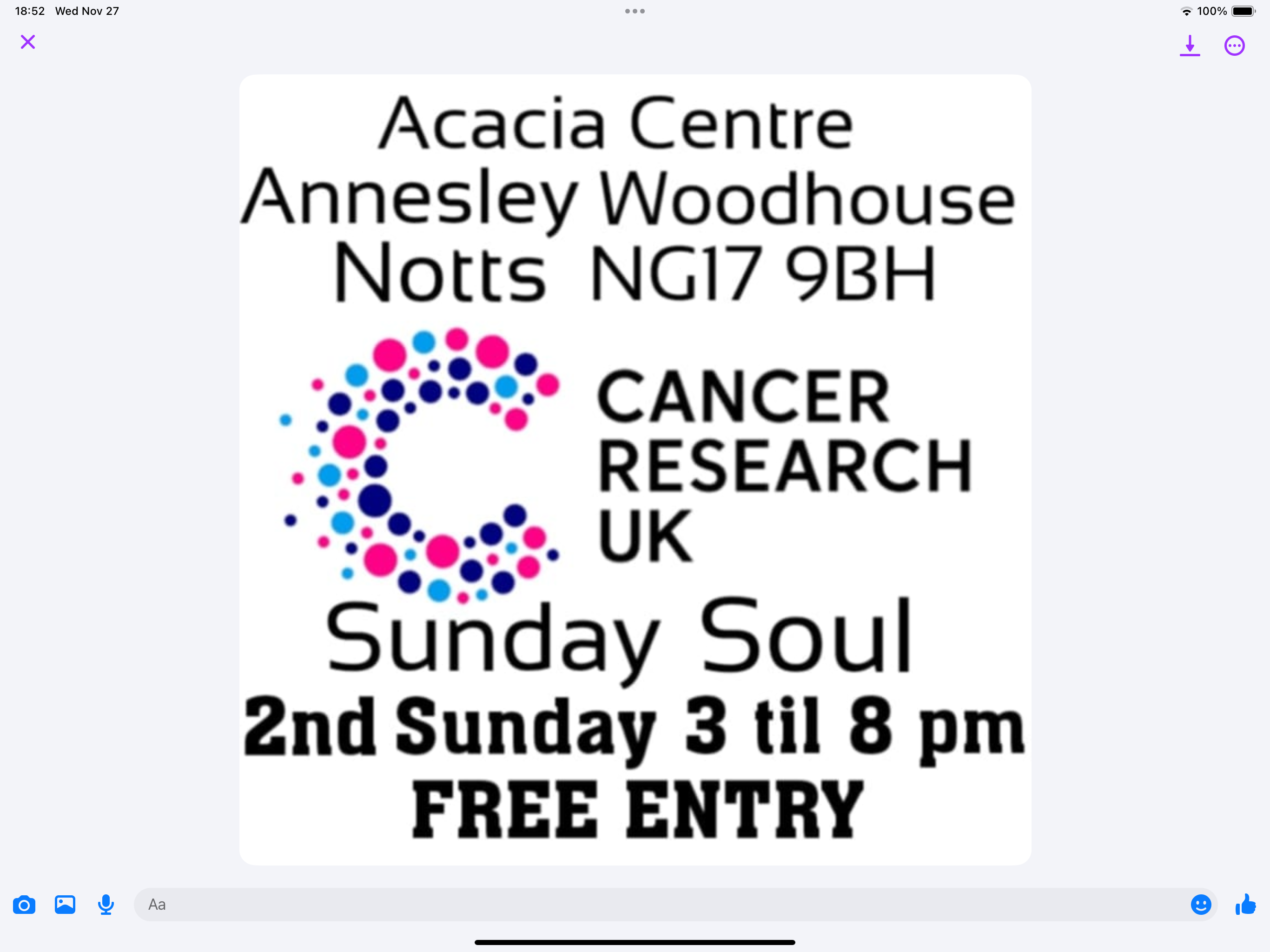 Sunday Soul Acacia Centre