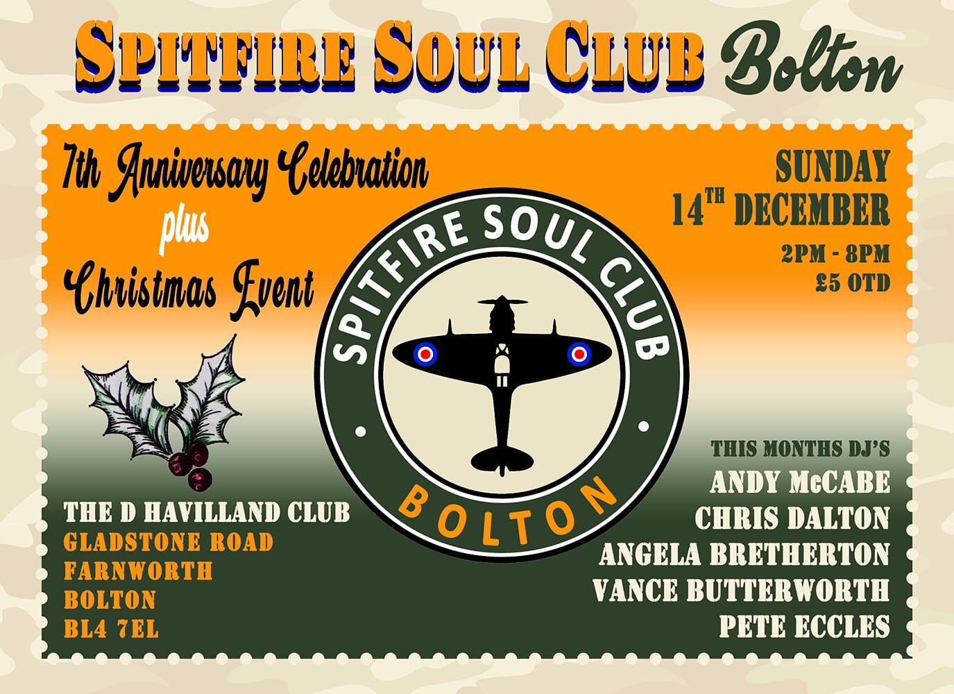 The Bolton Spitfire Soul Club  7th Anniversary
