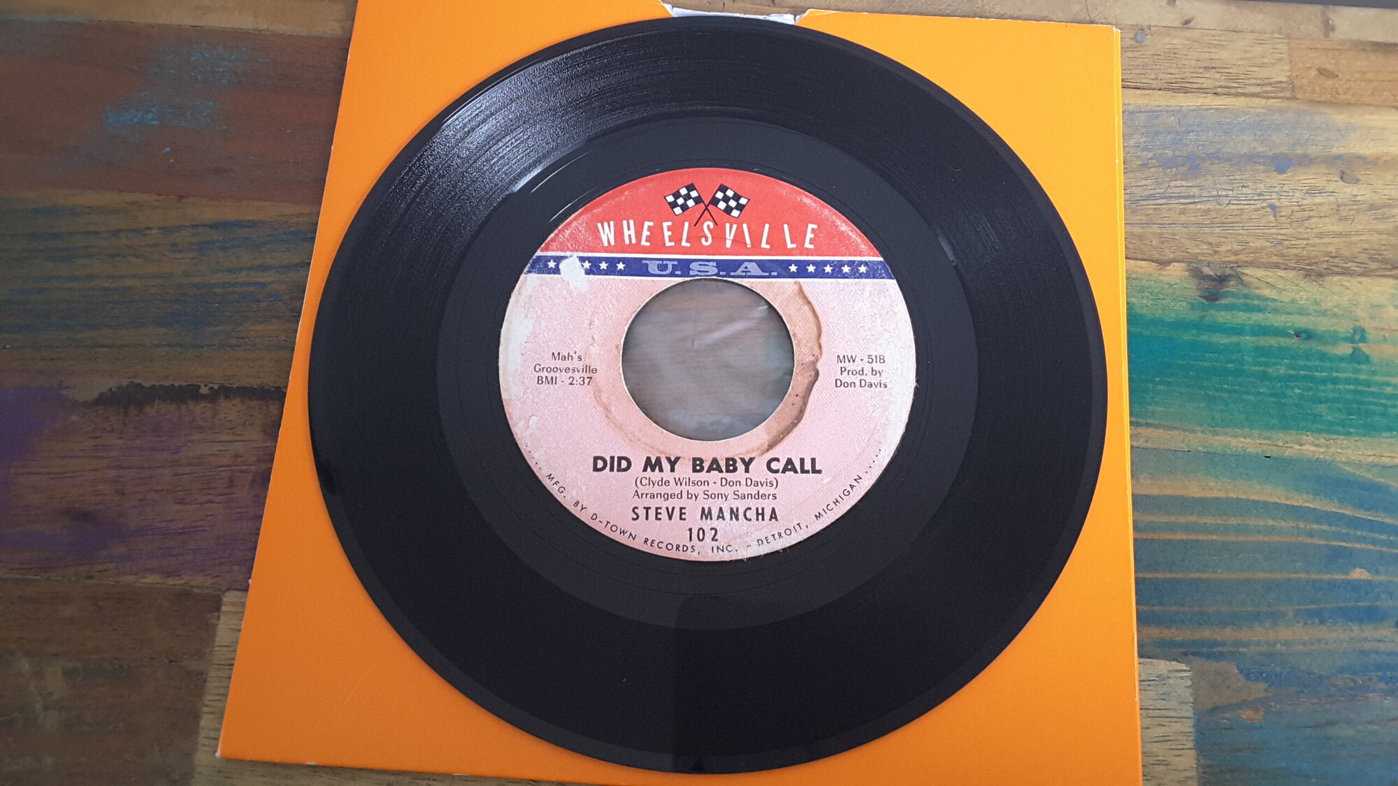 Steve Mancha  -  Did My Baby Call.jpg