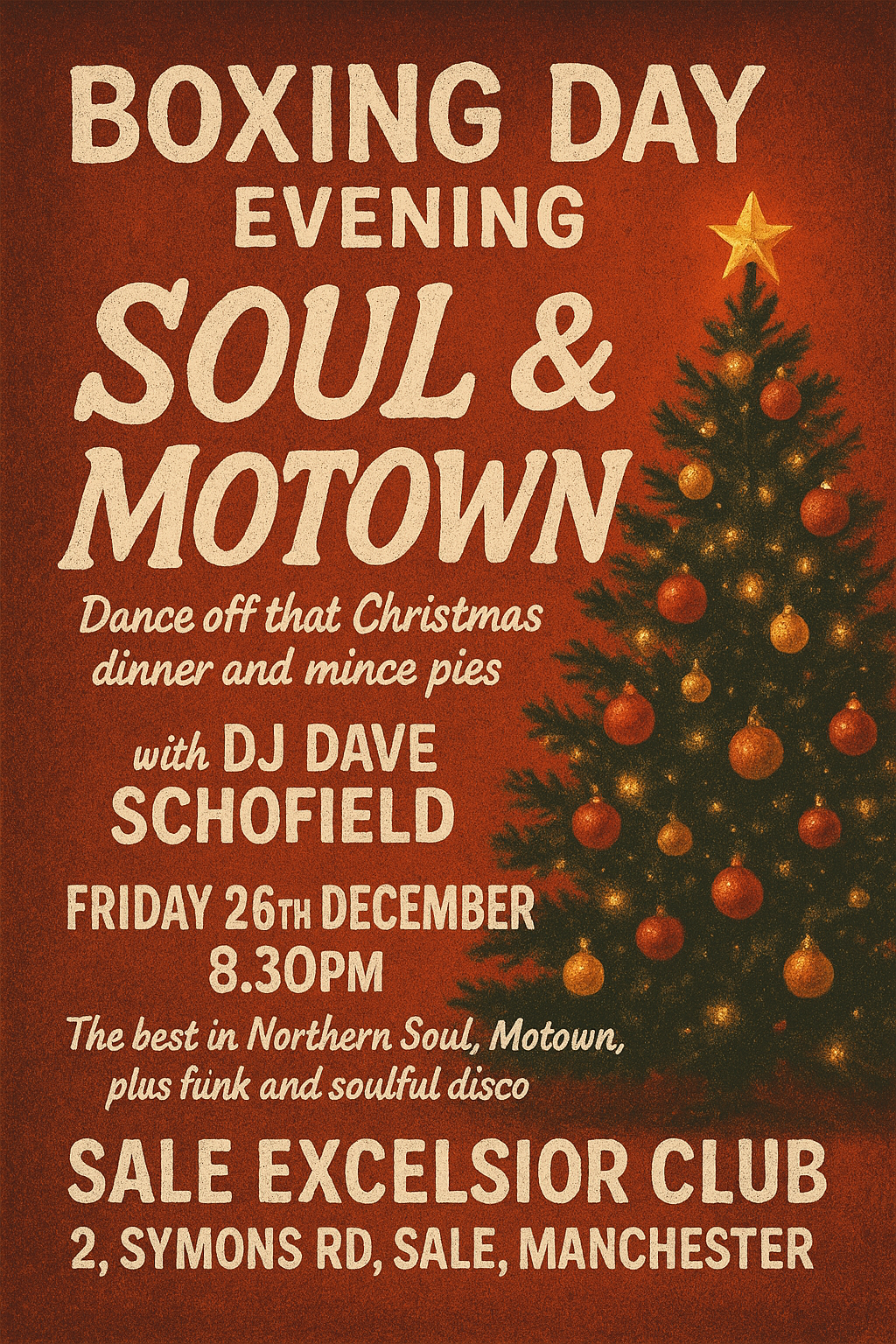 Boxing Day Evening Soul  Sale Excelsior