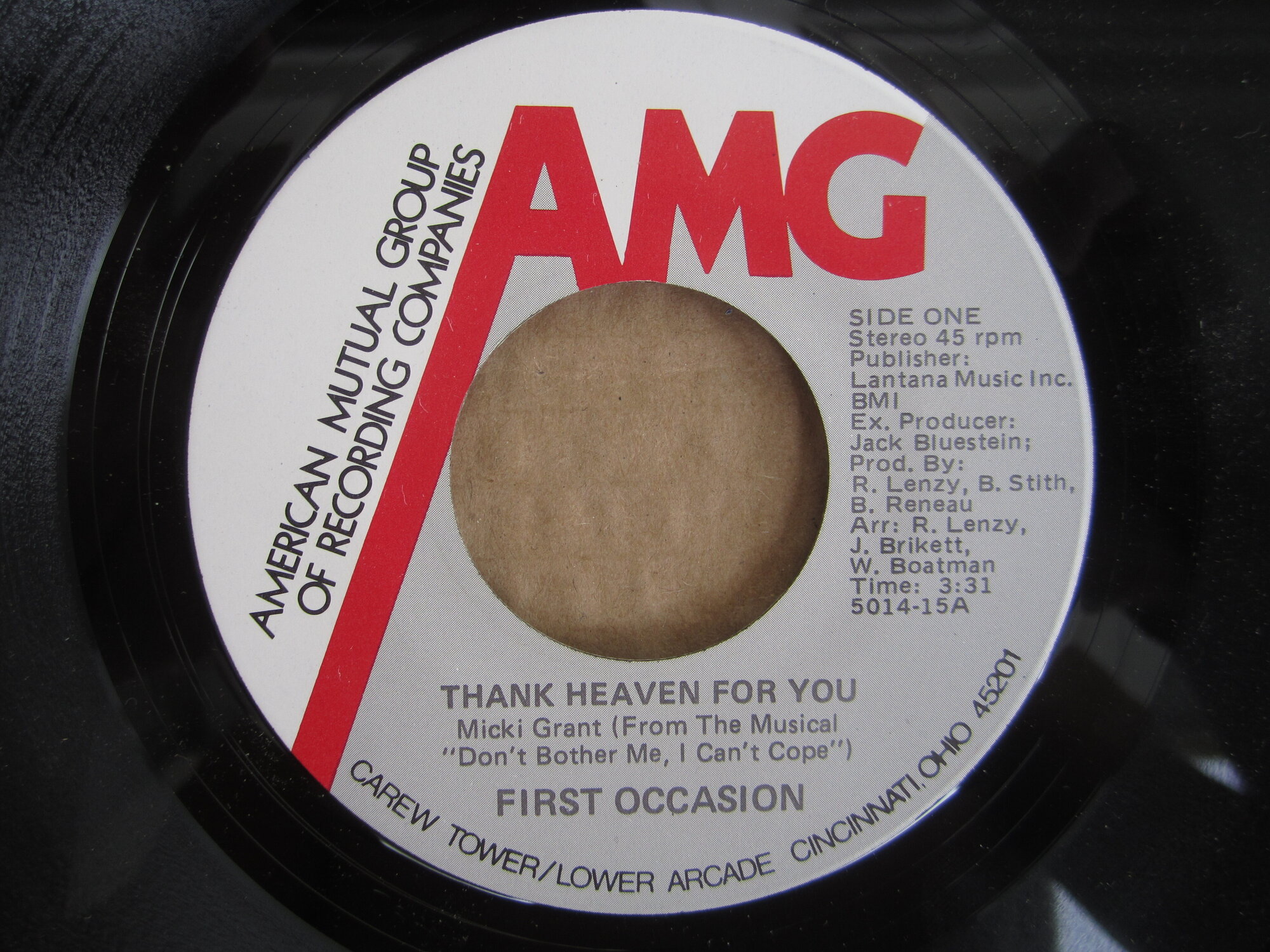 First Occasion - thank heaven for you AMG.JPG