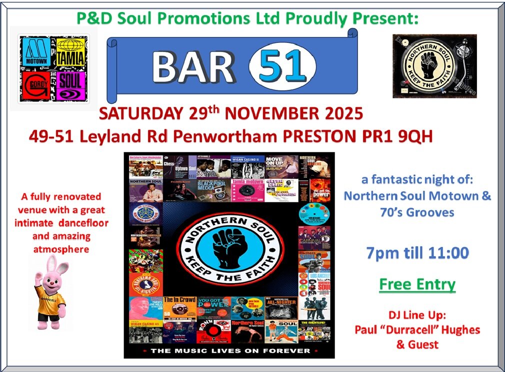Bar 51 Soul And Motown Night